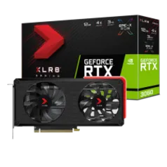 Placa de Vídeo PNY NVIDIA Geforce RTX 3060 XLR8 Gaming REVEL EPIC-X RGB Dual Fan Edition, LHR, 12GB, GDDR6, DLSS, Ray Tracing, VCG306012DFXPPB