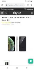 iPhone XS Max 256 GB Tela 6,5" IOS 12 Space Grey