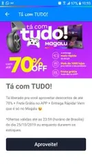 Até 70% OFF na Magazine Luiza