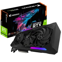 Placa de Vídeo Gigabyte AORUS NVIDIA GeForce RTX 3070 Ti MASTER 8G LHR