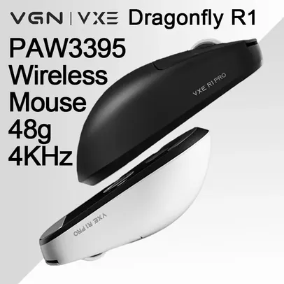 (Taxa Inclusa) VGN VXE Dragonfly R1 SE Mouse Gamer Sem Fio, Sensor PAW3395