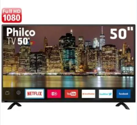 Smart TV LED 50" Full HD Philco PTV50E60SN com Netflix, Midiacast, Dolby Audio, Processador Dual Core, HDMI e USB - R$1757