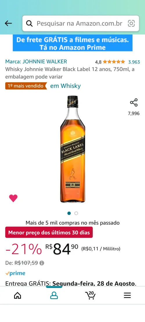 Imagem na descrição da promoção