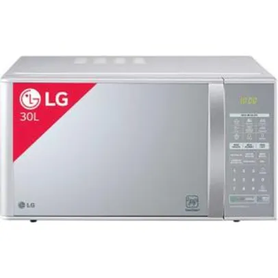 Micro-ondas LG EasyClean MH7053R Grill 30 litros Prata Espelhado - 110v - R$ 361,74