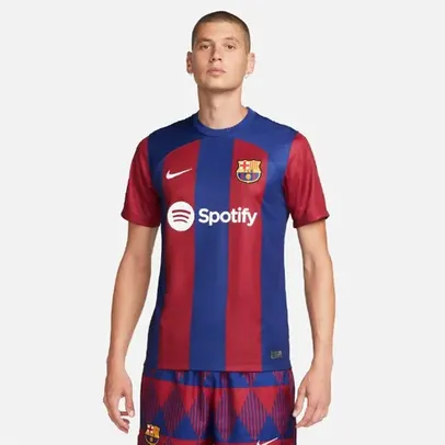 Camisa Nike Barcelona I 2023/24 Torcedor Pro Masculina