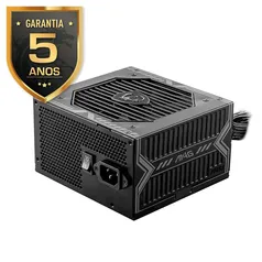 Fonte MSI MAG A650BN, ATX, 650W, 80 PLUS Bronze, PFC Ativo, Entrada Bivolt, Preto - 306-7ZP2B22-CE0