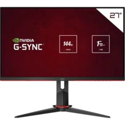 [R$ 1430 AME] Monitor Gamer Aoc hero 27G2/BK 144hz Ips 1ms G-sync Compatible R$1454