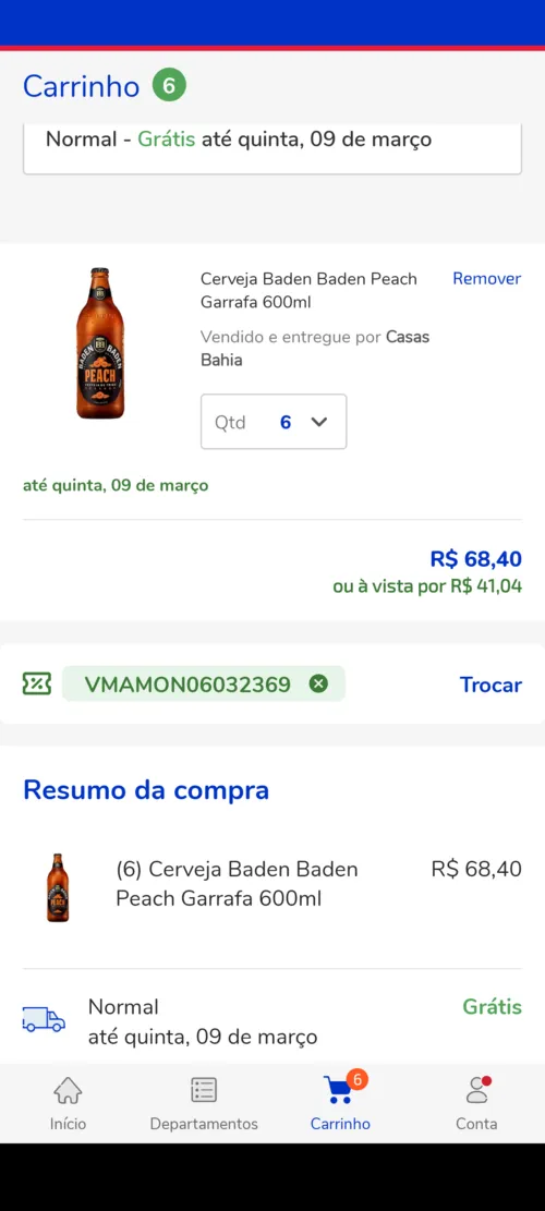 Imagen na descrição da promoção