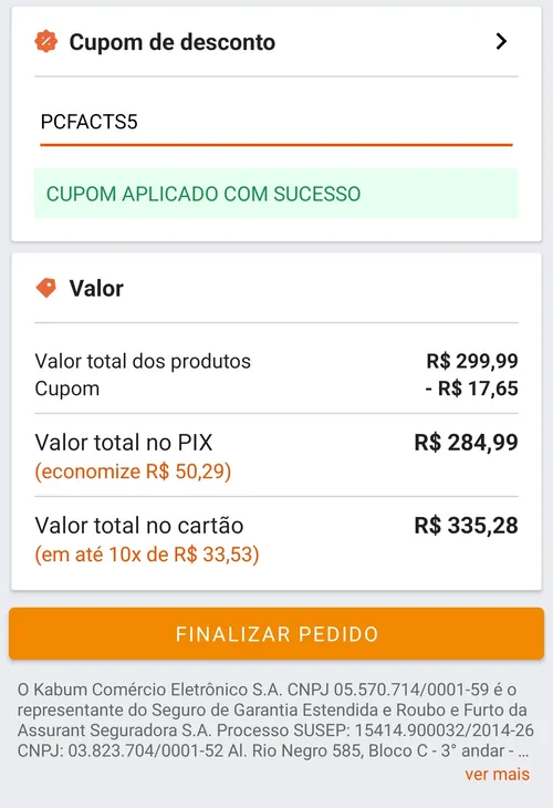 Imagem na descrição da promoção