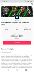 Cupom de R$10 OFF (mínimo R$100) | Uso somente XBOX