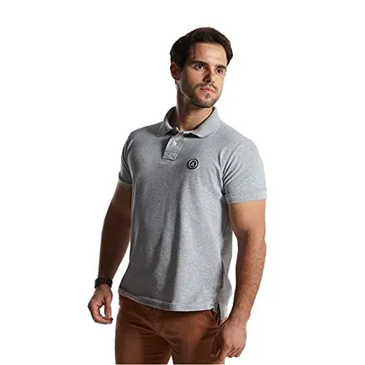 Camisa Polo Basic - Polo Match Cor: Cinza;Tamanho:M