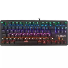 Teclado Mecânico Gamer Gamdias Hermes E2 Rainbow, Switch Blue, ABNT2 - R$129