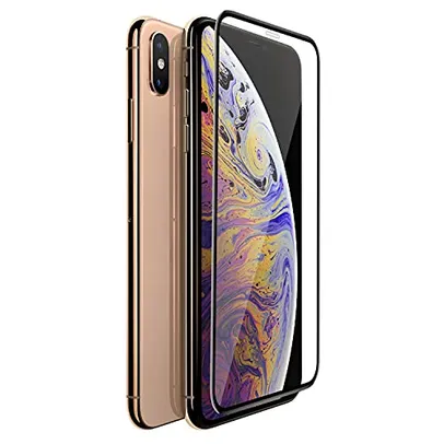 Pelicula de vidro Premium 3D para iPhone XS Max, Transparente, Proteção de superfície oleofóbica e hidrofóbica