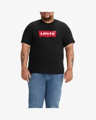 Camiseta Levi&apos;s® Big Graphic Clássica Manga Curta Preta Plus Size