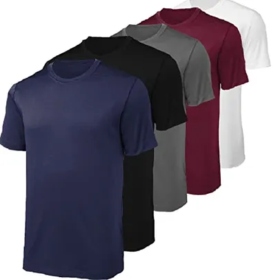 [ PRIME ] Kit 5 Camisetas Academia Dry Fit Anti Suor Zaroc Sports 