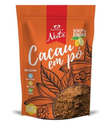 (PRIME/MAIS POR MENOS) Cacau Em Pó 100% - Empório Nut's - 200G