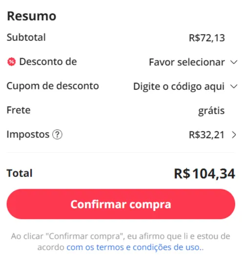 Imagem na descrição da promoção