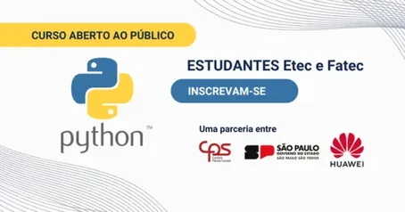 Curso de Python - Básico ao Avançado - CPS/Huawei