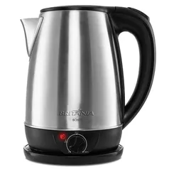 Chaleira Elétrica Britânia BCH07I  1,8l Temp Control Inox Preta