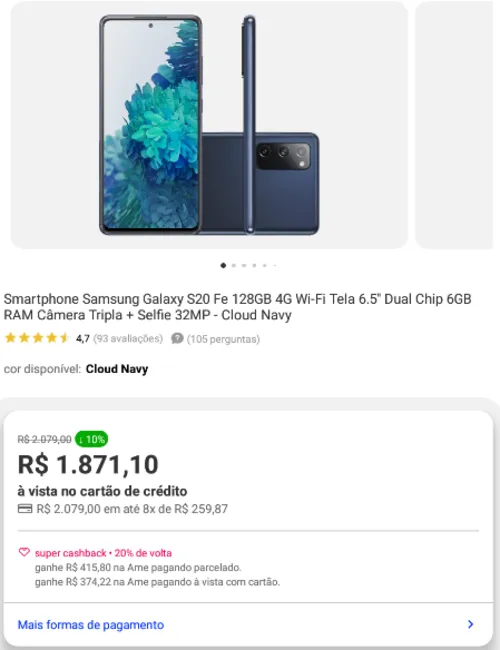 Imagem na descrição da promoção