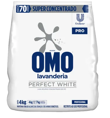 Sabão em Pó Omo Concentrado Perfect White Pro 4kg