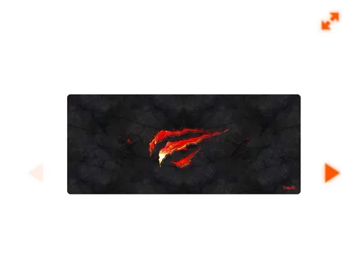 Mousepad Gamer Havit MP861 Preto/Vermelho 700mm x 300mm  HV-MP861