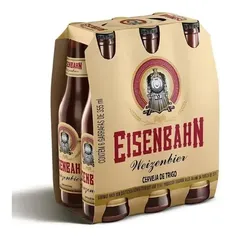 Pack Cerveja Brasil Eisenbahn Weiss Garrafa 355ml 6 Unidades