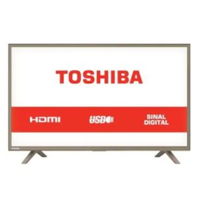 TV LED 32 Polegadas Semp Toshiba HD USB HDMI 32L1800 | R$702