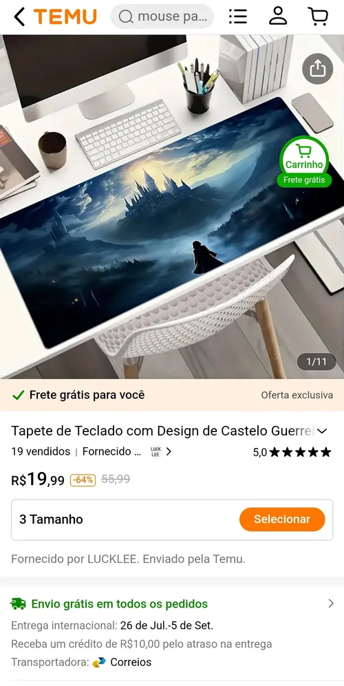 Imagem na descrição da promoção