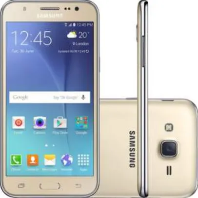 [Kabum] Smartphone Samsung Galaxy J5 Duos SM-J500M/DS por R$889 -  Quad Core 1.2Ghz, Android 5.1, Tela 5, 16GB, 13MP, 4G, Dual Chip, Desbl - Dourado