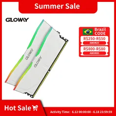 Memória Ram Gloway 32GB (2x16GB) 3200mhz RGB 