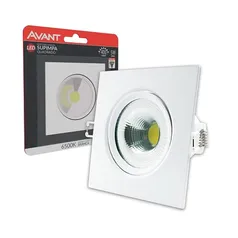 [Leve + Pague - R$6,21] Spot Supimpa LED, Quadrado, Luz branca 6500K, 5W, Bivolt, Avant, branco, SPOT COB SUPIMPA 5W