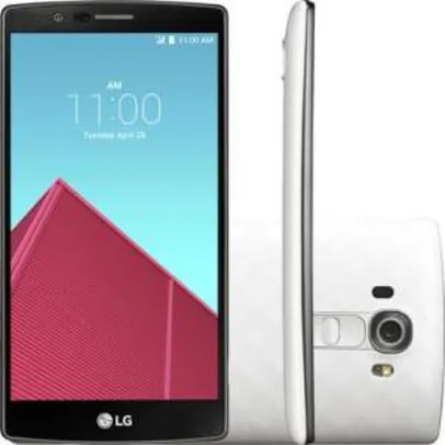 [KaBuM] Smartphone LG G4 H818, Hexa Core 1,8 GHz, Android 5.0, Tela IPS 5.5, 32GB, 16MP, 4G, Desbloqueado, Dual Chip - Branco - R$1.750
