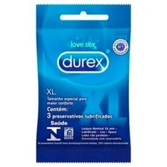 Preservativo Durex XL com 3 unidades - R$3,51