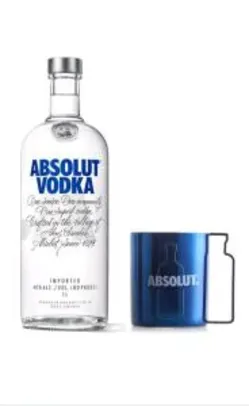 Kit Vodka Absolut Original 1L + Caneca Plastico 300ml - R$80