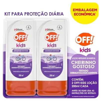 Saindo por R$ 24,37: OFF! Repelente Kids Loção 2 Unidades 200ml Cada | Pelando