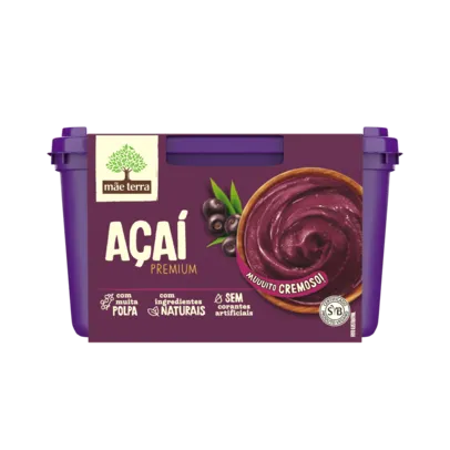 [Leve 2 Pague 1] Sorvete Mãe Terra Açai premium pote 1,5l