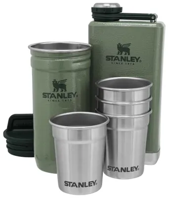 Conjunto de Copos de Shot e Cantil Stanley, de Aço Inoxidável