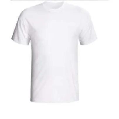 [Submarino] Camiseta Branca Básica Penteada - R$ 6