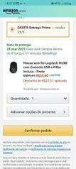 (Primeira compra no app) Mouse sem fio Logitech M280 - R$56