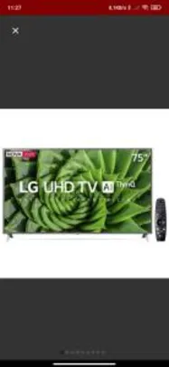 Smart TV LED 75" UHD 4K LG 75UN8000PSB | R$ 5219