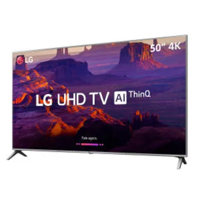 Smart TV LED 50" LG 50UK6510 Ultra HD 4K WebOS 4.0 4 HDMI 2 USB - R$ 2069