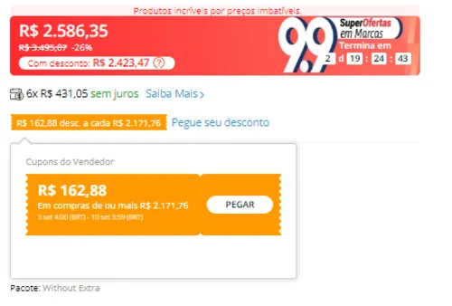 Imagem na descrição da promoção