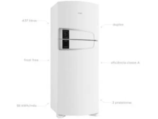 Geladeira/Refrigerador Consul Frost Free Duplex - 437L Bem Estar CRM55 ABANA Branco por R$ 2099