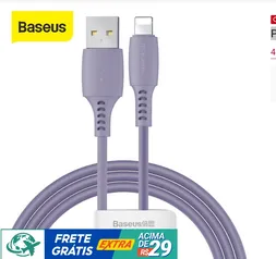 Cabo Baseus USB Colorido de Recarga Rápida 2,4A/1,2m para iPhone