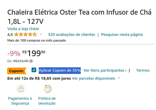 Imagem na descrição da promoção