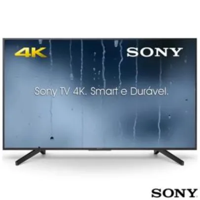 Smart TV 4K Sony LED 55” KD-55X705F 4K X-Reality Pro, Motionflow XR 240 e Wi-Fi - R$ 3099