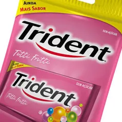 (50% AME: R$3,49) Goma de Mascar Trident Tutti-Frutti 4 Unidades - Adams