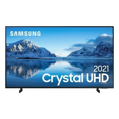 Samsung Smart Tv 50" Crystal Uhd 4k 50au8000, Painel Dynamic Crystal Color, Design Slim, Tela Sem Limites.