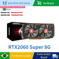 Placa de vídeo RTX 2060 Super 8GB